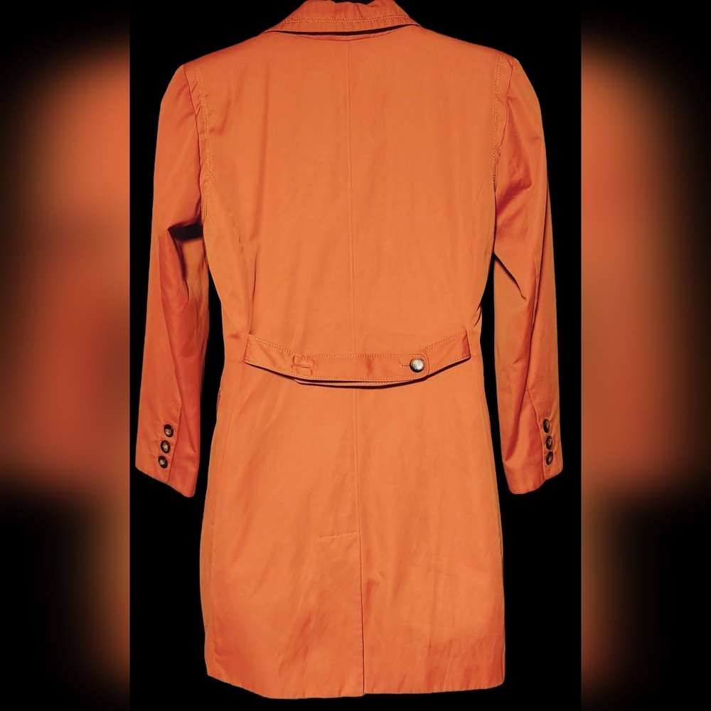 Vintage Misty Harbor Signature Burnt Orange Rain Coat W/ Removable Floral Liner - Picture 9 of 15